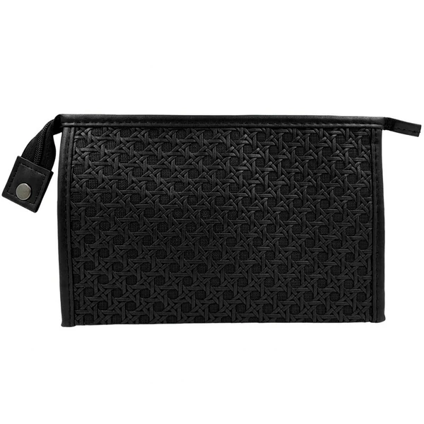 Necessaire texturizada com fechamento por zíper 23x15x6,3