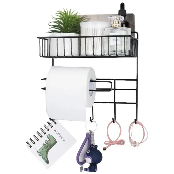 ORGANIZADOR MULTIUSO ARAMADO COM GANCHOS 30X14X29
