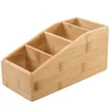 Organizador de bambu multiuso com divisórias 22x10,5x10