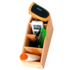 Organizador de bambu multiuso com divisórias 22x10,5x10