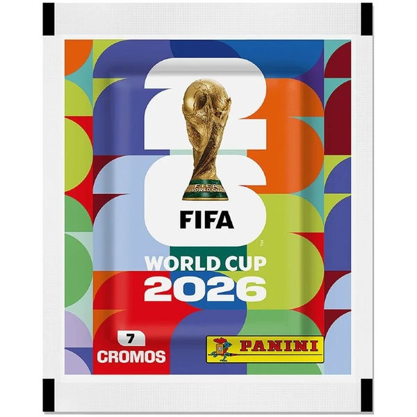 Pacote com 7 figurinhas da Copa do Mundo da Fifa 2026 Panini