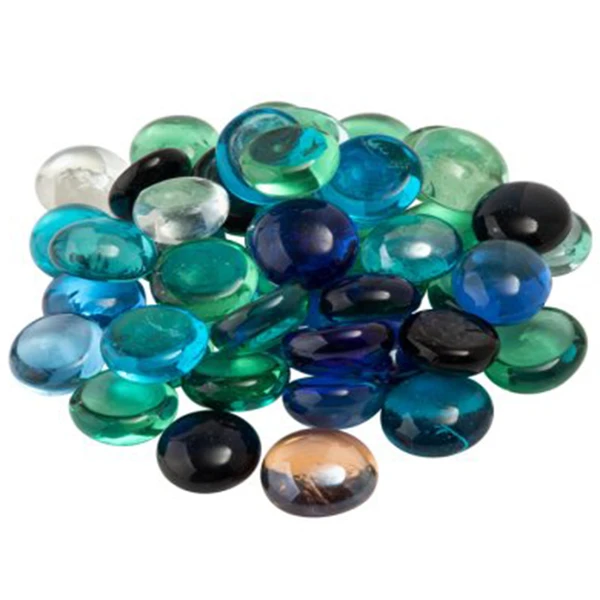 Pacote com pedras gemas de vidro decorativas 200 g