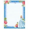 Papel de carta decorado Princesas Disney Tilibra 50 folhas 17,7x24