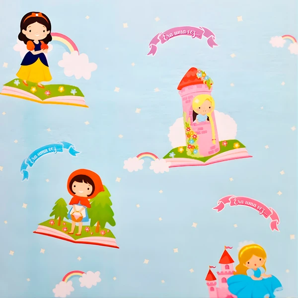 Papel de parede autoadesivo Contos de Fadas 45x500