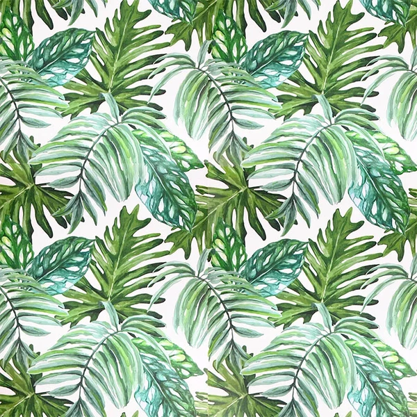 Papel de parede autoadesivo folhagem verde 45x500