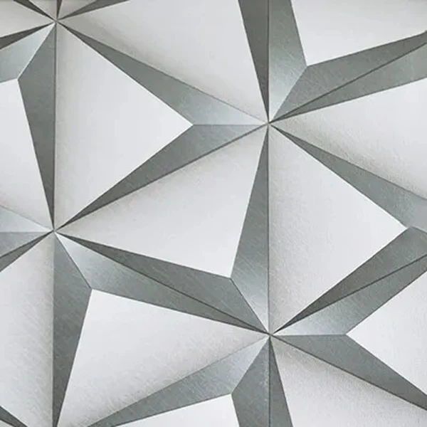 Papel de parede autoadesivo geométrico 3D 45x500