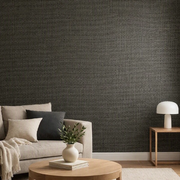 Papel de parede autoadesivo preto com detalhes levemente dourados 45x500