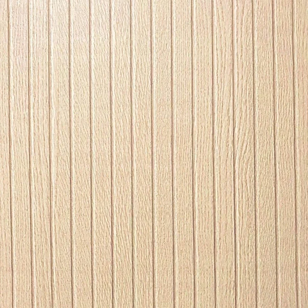 Papel de parede autoadesivo ripado com madeira clara 45x500