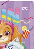 Pasta de plástico fina com elástico tamanho ofício Patrulha Canina Nickelodeon DAC 33,2x23,2 - menina