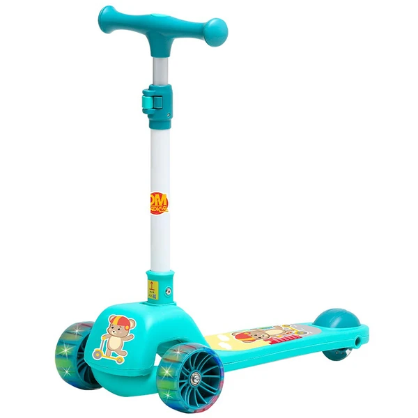 Patinete infantil dobrável com luz Fofo azul 50 kg