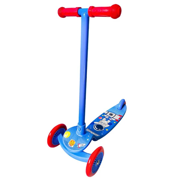 Patinete infantil dobrável com luz Slim Astronauta 50 kg