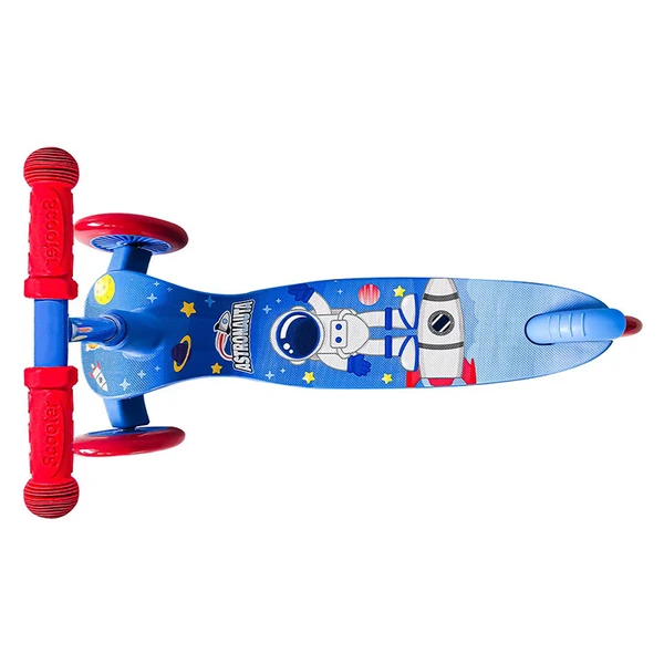 Patinete infantil dobrável com luz Slim Astronauta 50 kg
