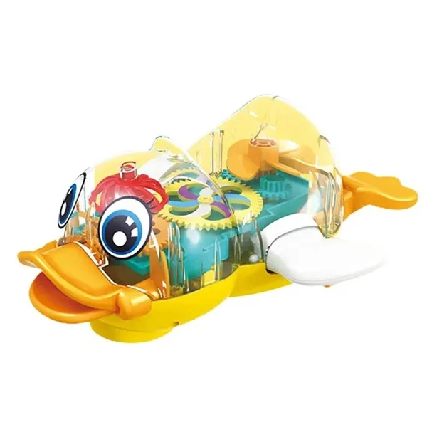 Pato de brinquedo com som e luz