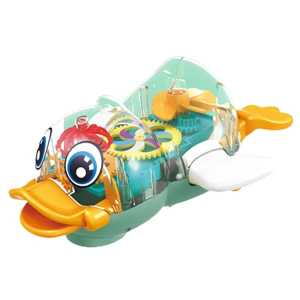 Pato de brinquedo com som e luz