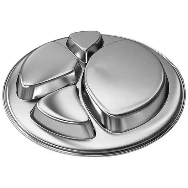 Petisqueira de inox com divisórias 29 cm