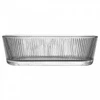 Petisqueira oval de cristal Lines Wolff 16,5x7,5x5
