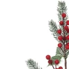 Pick arranjo natalino folhagem nevada e Azevinho Berry vermelho 67 cm