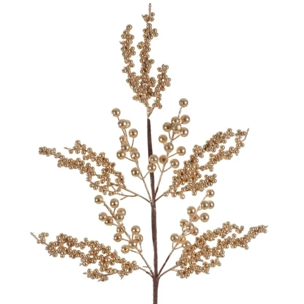 Pick natalino Azevinho Berry dourado 70 cm