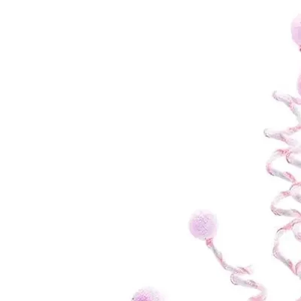 Pick natalino Candy espiral rosa 75 cm