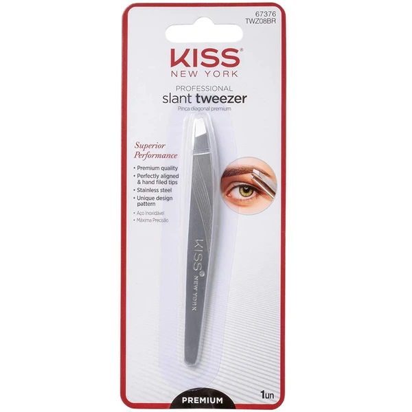 Pinça diagonal premium Slant Tweezer Professional Kiss NY