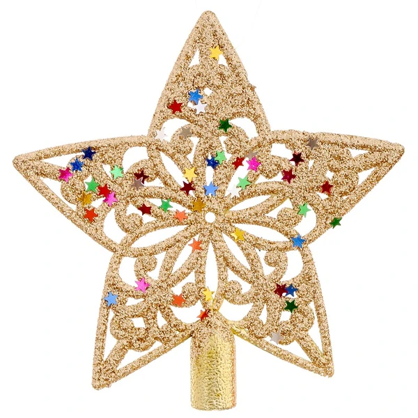 Ponteira para árvore de Natal Estrela 11x15 - cores sortidas