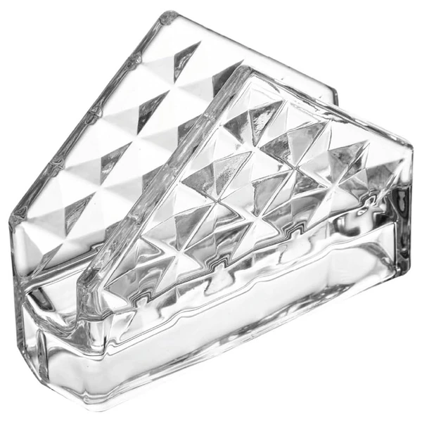 Porta guardanapo de cristal Diamond Lyor 12,5x4x9,5