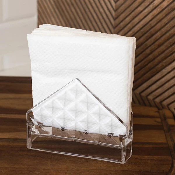 Porta guardanapo de cristal Diamond Lyor 12,5x4x9,5