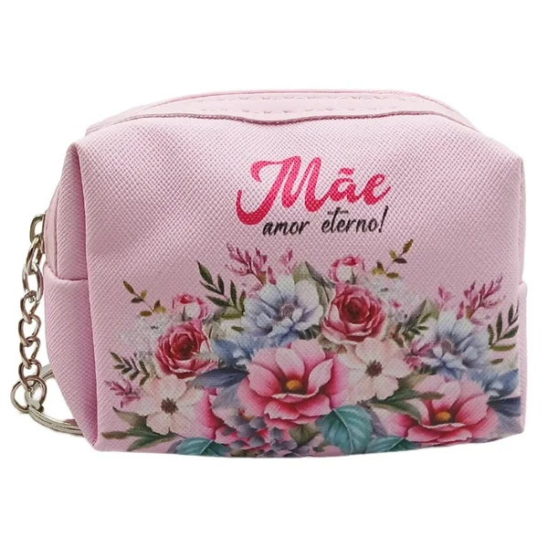 Porta moedas estampado Mãe 9x6x5