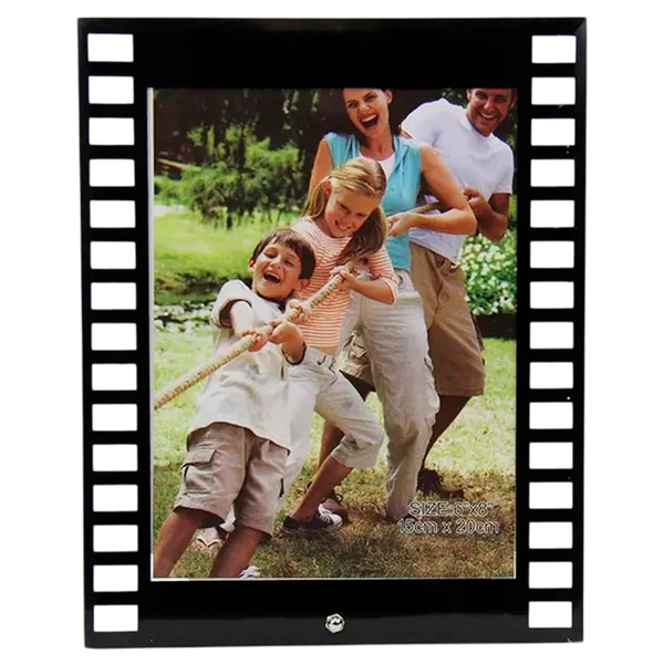 Porta retrato com moldura clássica em formato de rolo de filme fotográfico 15x20