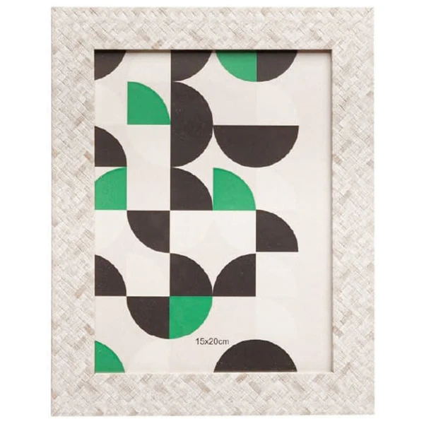 Porta retrato com moldura texturizada Geometric Wolff 15x20