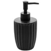Porta sabonete líquido de cerâmica Canelatta preto Lyor 330 ml