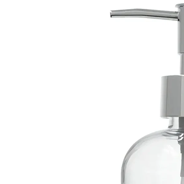 Porta sabonete líquido de vidro texturizado Lyor 380 ml