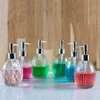 Porta sabonete líquido de vidro texturizado Round Lyor 350 ml