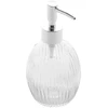 Porta sabonete líquido de vidro texturizado Round Lyor 350 ml
