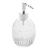 Porta sabonete líquido de vidro texturizado Round Lyor 350 ml