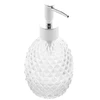 Porta sabonete líquido de vidro texturizado Round Lyor 350 ml