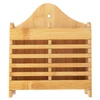 Porta talheres duplo de bambu 14,5x7x18,5