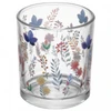 Porta vela de vidro Brisa Floral Wolff 7x6 2 unidades