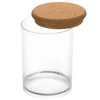 Pote de vidro borossilicato com tampa de rolha Essência Lyor 850 ml