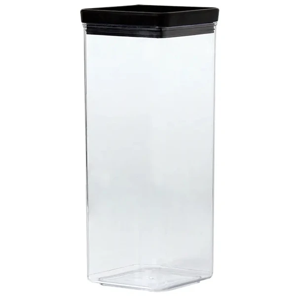 Pote hermético Lumini Black quadrado Paramount 2.200 ml