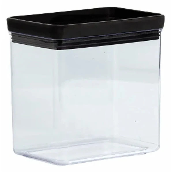 Pote hermético Lumini Black retangular Paramount 1.300 ml