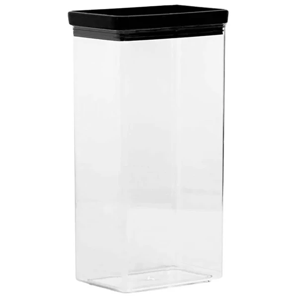 Pote hermético Lumini Black retangular Paramount 2.600 ml