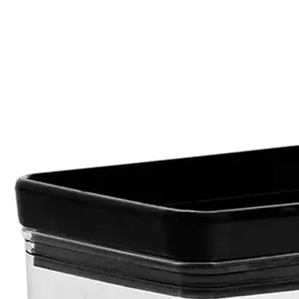 Pote hermético Lumini Black retangular Paramount 580 ml