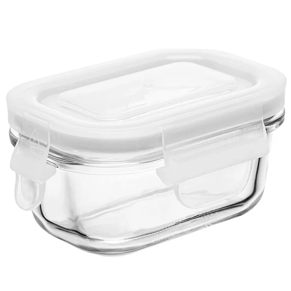 Pote hermético de vidro retangular Lyor 120 ml