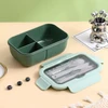 Pote marmita com divisórias e talheres reutilizáveis Lunch Box 1100 ml
