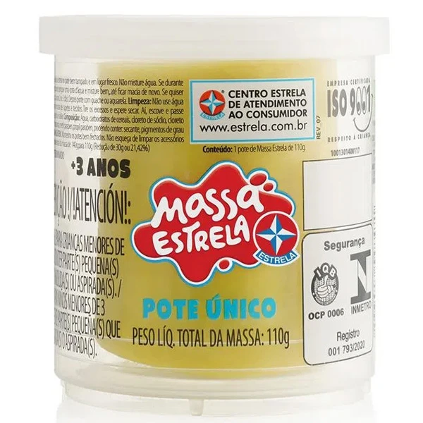Pote massinha Massa Estrela 110 g