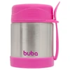Pote térmico com colher rosa Buba 320 ml