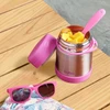 Pote térmico com colher rosa Buba 320 ml