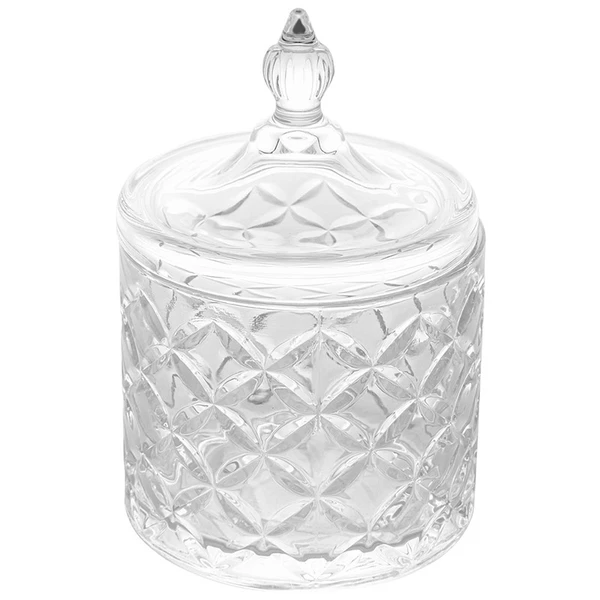 Potiche de cristal texturizado Lyor 10x15,5
