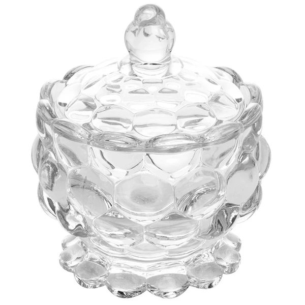 Potiche de cristal texturizado Lyor 8,5x11